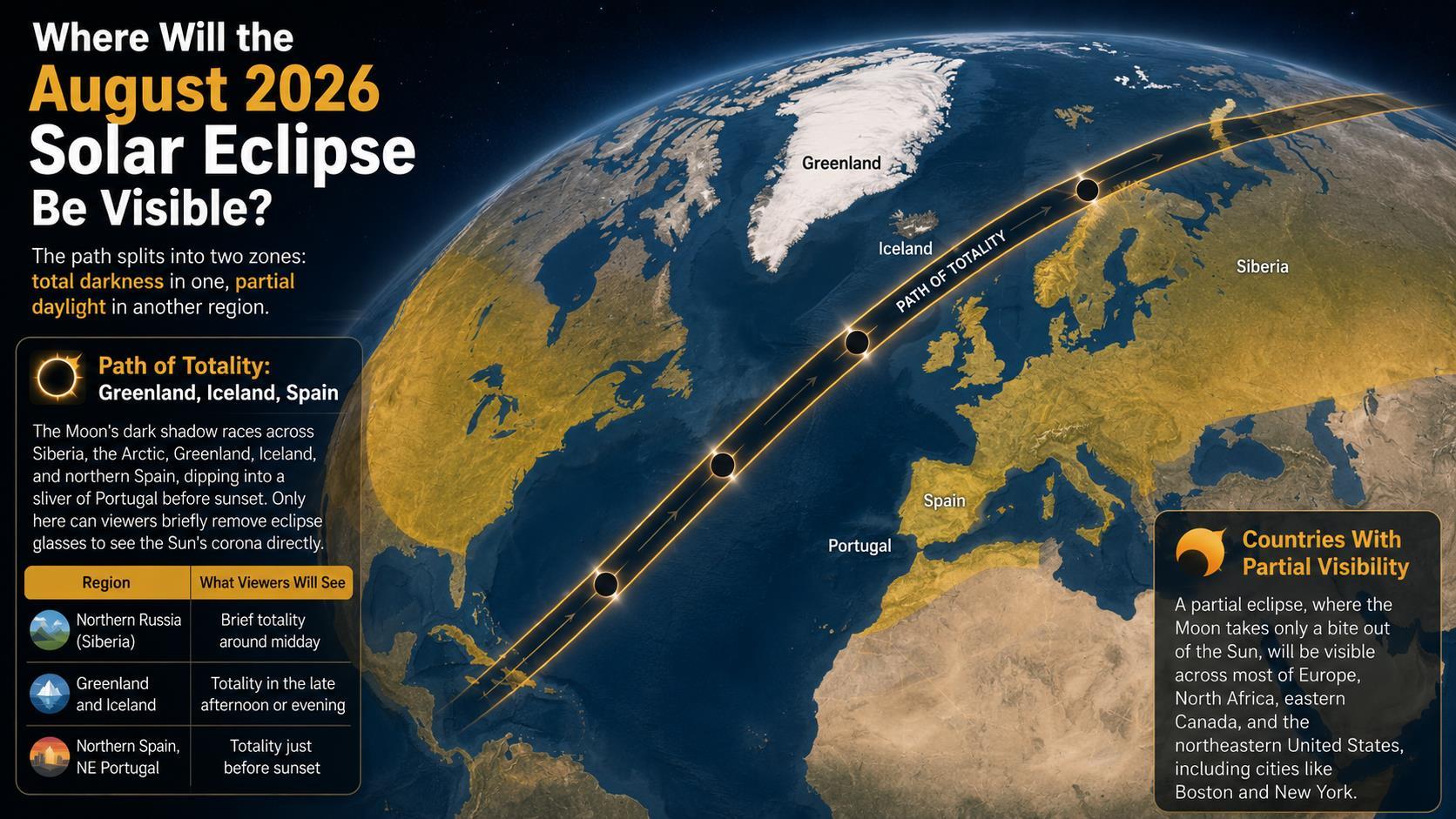 Where Will the August 2026 Solar Eclipse Be Visible?